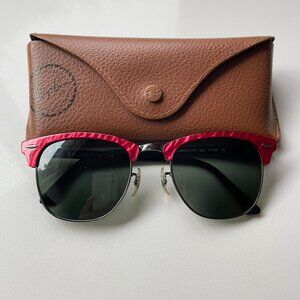 Ray-Ban RB3016 Clubmaster Sunglasses - Red